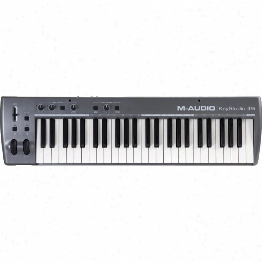 M-audio Keystudio 49i 49-key Usb Audio Interface Midi Controller Music Keyboard