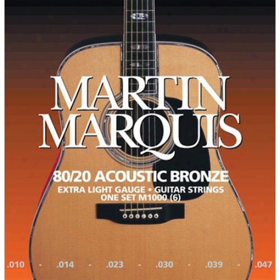 M1000 Marquis Bronze 6s-tring Acoustic Guitar Strings