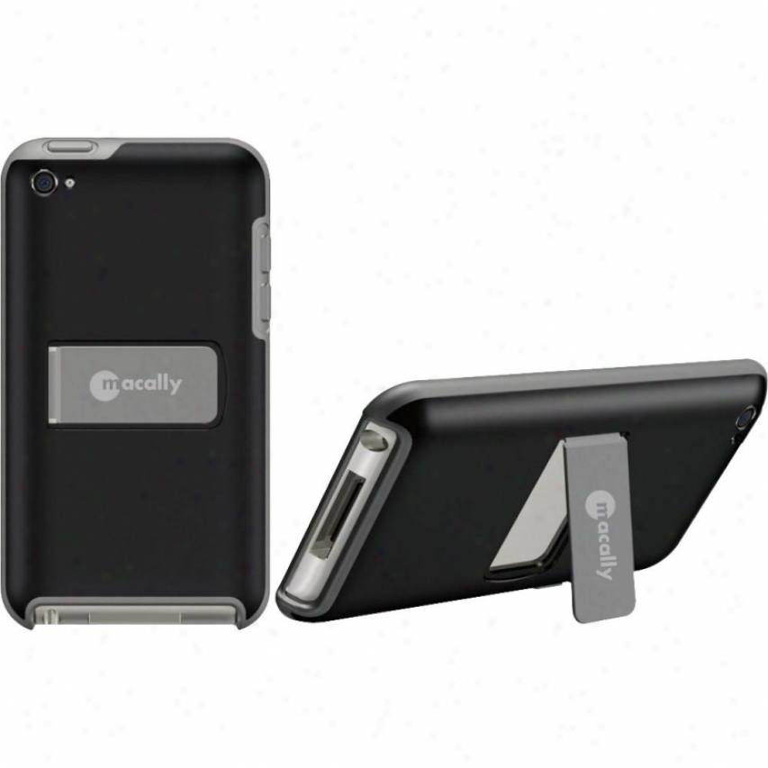 Macally Snap-on Case Touch 4g Blk/grey