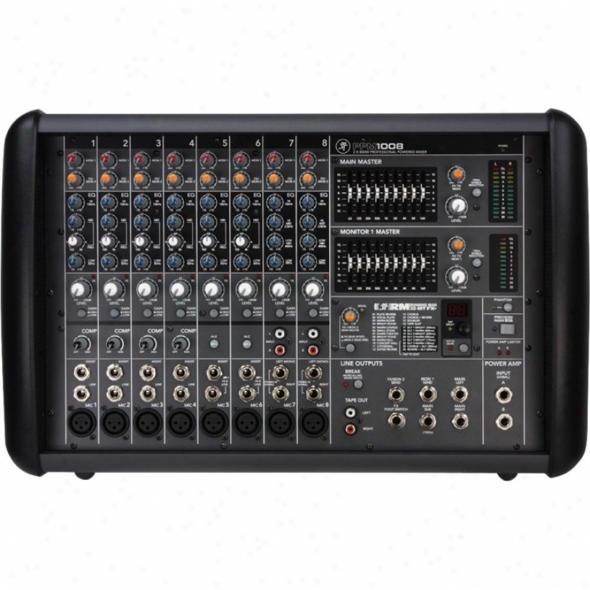 Mackie Ppm1008 1600-watt Professional 8-channel Powered Mixer W/ Effects