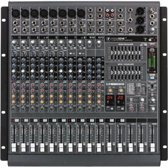 Mackie Ppm1012 12-channel 1600-watt Professional Powered Desktop Mixer W/ Effect