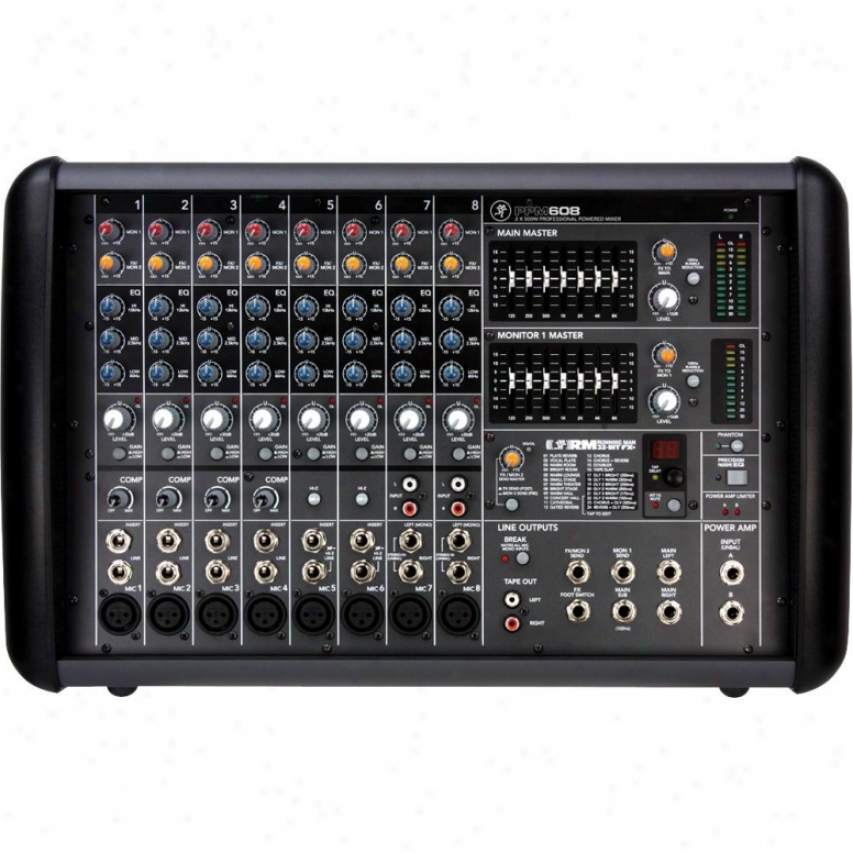 Macki ePpm608 1000-watt Professional Powered 8-channel Mixer W/ Effects