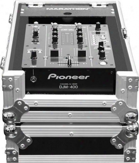 Marathon Pro 10" Dj Mixer Case W/sliding Out Front, Fits Pioneer Djm-400, Rane,