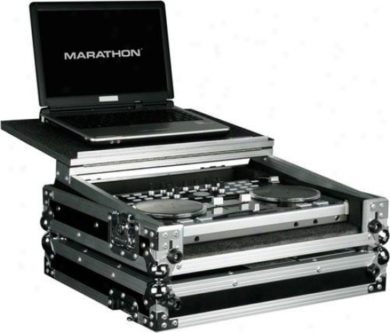 Marathon Pro Case To Hold 1 X Vestax Vci-300 Music Controller + Laptop Shelf