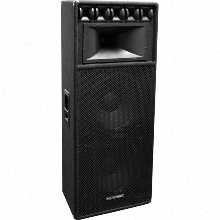 Marathon Pro Dj-2183 Dual 18" 3-way Loudspeaker, Pa-18100 Equipped