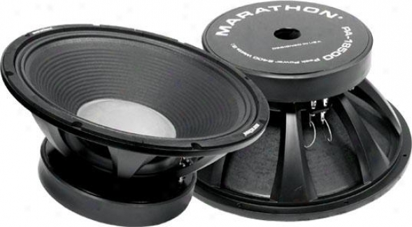 Marathon Pro Remote from the equator Power 18" Pa Speaker, 8 Ohm 2400 Watt Peak