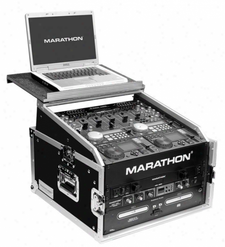 Marathon Pro Marathon Flight Ready Cases Ma-m4ult Combo Case W/ Laptop Shelf