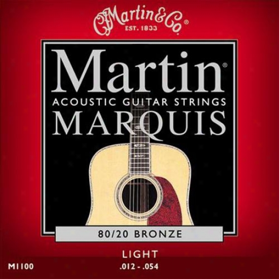 Martin Strings M1100 Marquis 80/20 Bronze Light Acoustic Strings