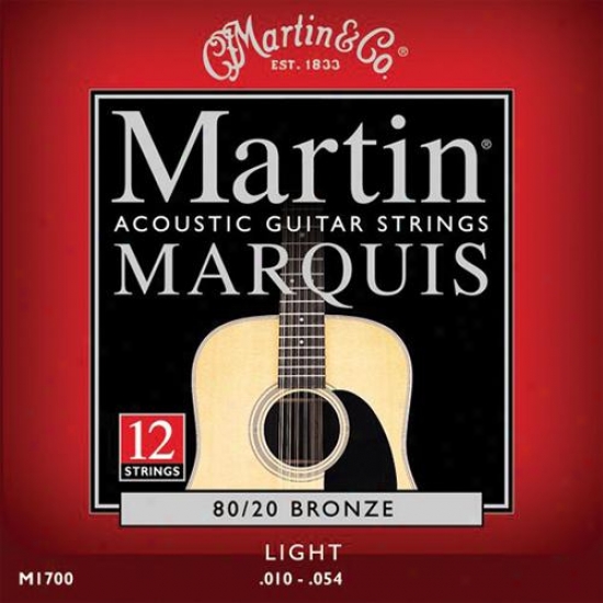 Martin Strings M1700 Marquis Bronze 12-string Acoustic Guitar Strings