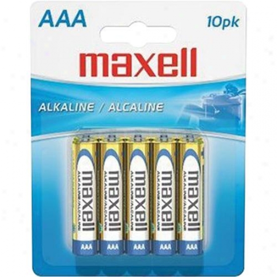 Maxell Aaa Alkaline Battery - Pack Of 10