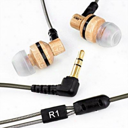 Meelectronics R1 Wooden Earphones
