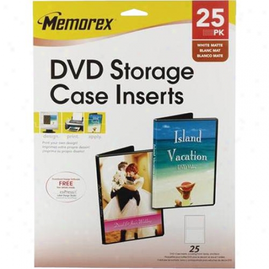 Memorex 25-pack Dvd Storage Casw Inserts - 32020018373