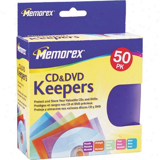 Memorex 3202-1972 Keepers - 50 Cd And Dvd Stoage