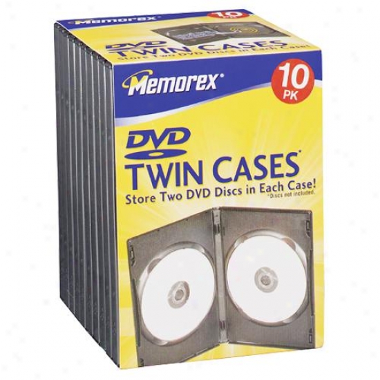 Memorex 3202-1988 Dvd Twin Storage Cases