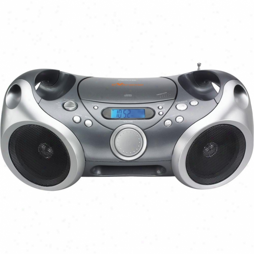 Memorex Translucent Cd Boombox Blue