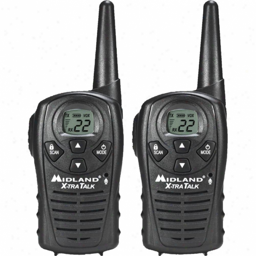 Midland Lxt118vp 22-channel Gmrs 2-wzy Radio Pair Value Pafk