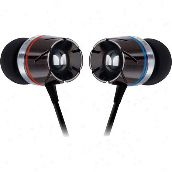 Monster Cable 127593 Turbine In-ear Speakers Headphones - Black Chrome