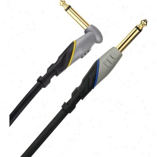 Monster Cable 600170-00 Angled To Straight 1/4" Plugs - 12 Ft._Instrument Cable