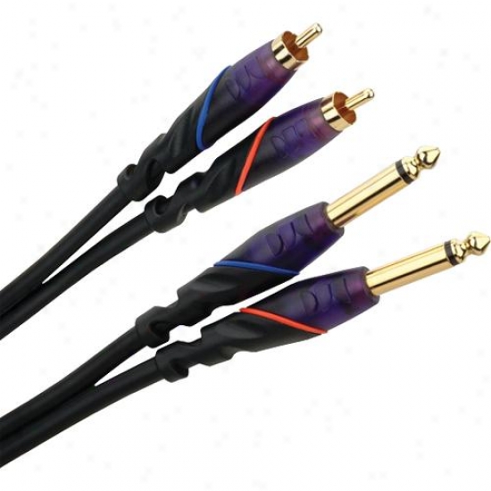 Monster Cable 607132-00 1m Pair Rca To 1/4&qukt; Dj Cables