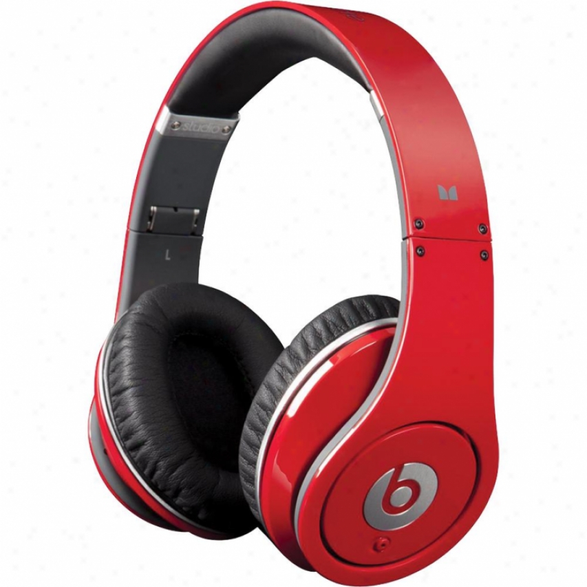 Monster Cable Beats By Dr. Dre Studio High-definition Headphones - Red