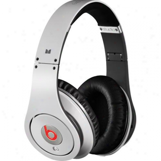 Monster Cable Beats By Dr. Dre Studio Powered Isolation Headphones - White