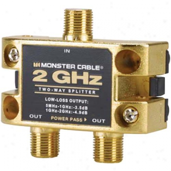 Monster Cable Open Box 2-way Mkii Rf Splitter