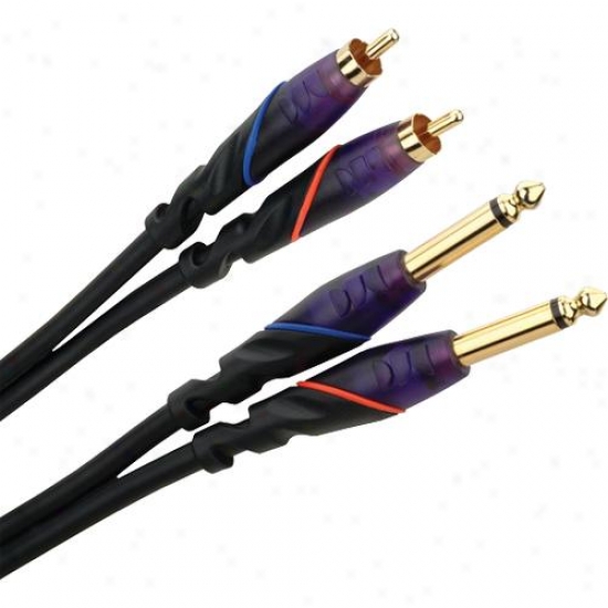 Monster Cable Open Box 607132-00 1m Pair Rca To 1/4" Dj Cales