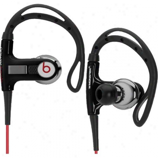 Monster Cable Powerbeats In-ear Sport Headphones With Controltalk - Black