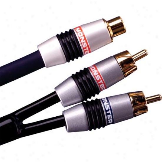 MonsterC able Extreme High Performance 2 Males To 1 Of ~s Audio Y Adapter