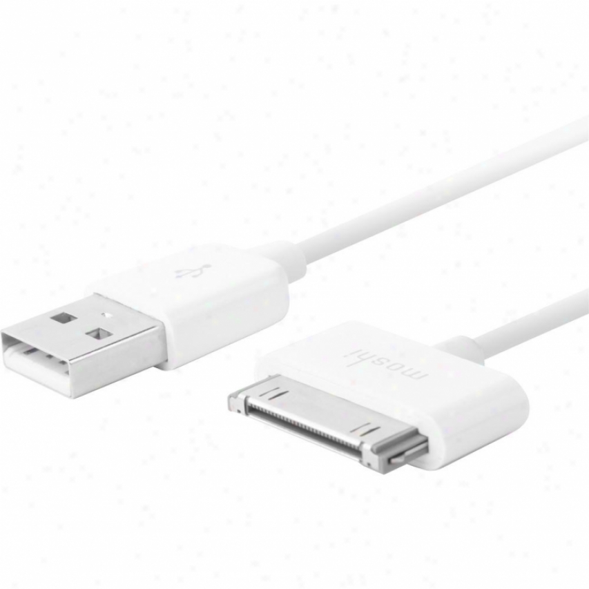 Moshi Usb Cable For Ipod/iphone/ipad - White - 99mo023101