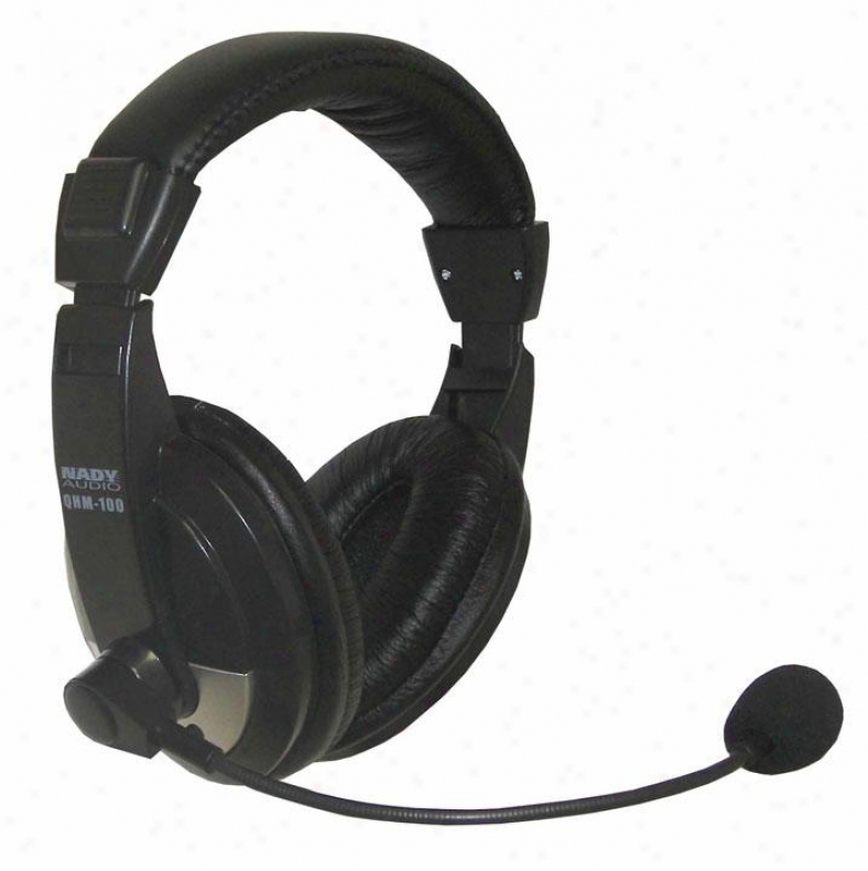 Nady Systems Closed-back High Quality Headphone W/boom Condenser Mic