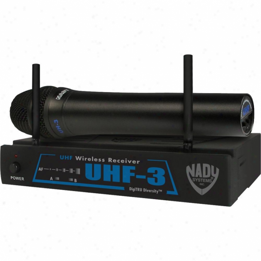 Nady Systems Uhf-3 Ht W/ Mu3 Single-channel Wireless Microphone System