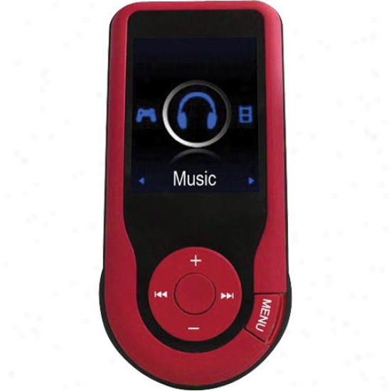 Naxa Nmv-171 4gb Portable Media Player W/ 1.8-inch Lcd Sieve - Red