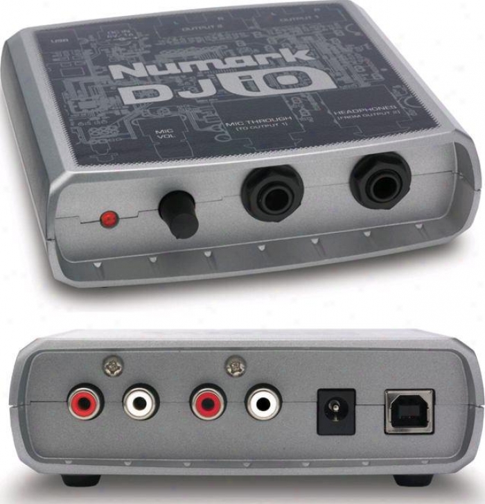 Numark Compact, Portable Usb Audio Interfacce W/software & Usb Cable, Mic Input &