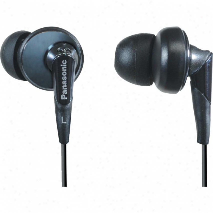 Panasonic Rp-hje450-k Slim Earbud Headphones - Black