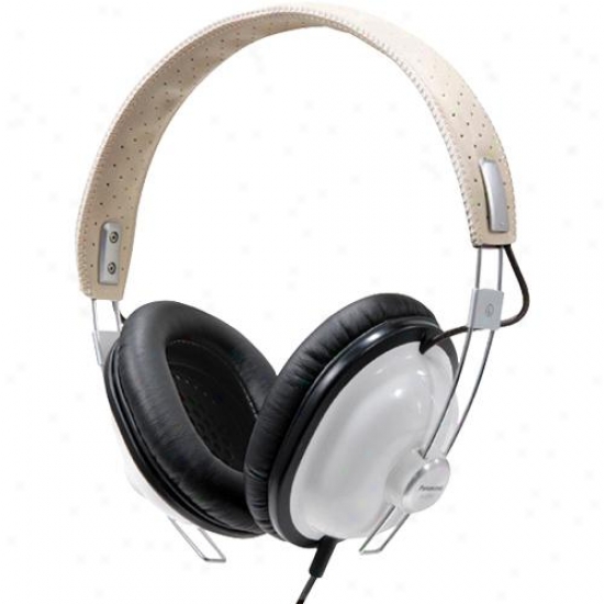 Panasonic Rp-htx7-w1 Old School Monitor Stereo Headphones - Pale