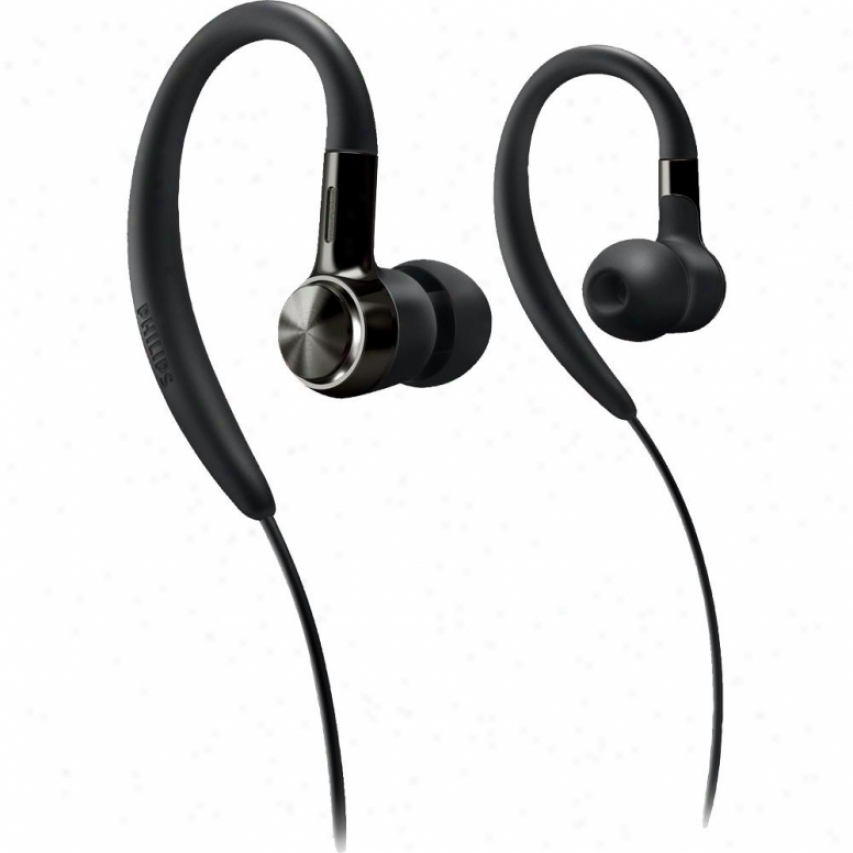 Philips Earhook Headphones Black
