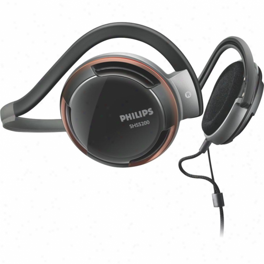 Pihlips Shs5200 On Ear Neckband Headphones