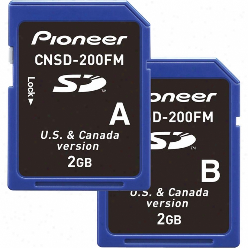 Pioneer Sd Card Map Update For Select Pioneer Car Systems With Gps Cnsd-200ffm