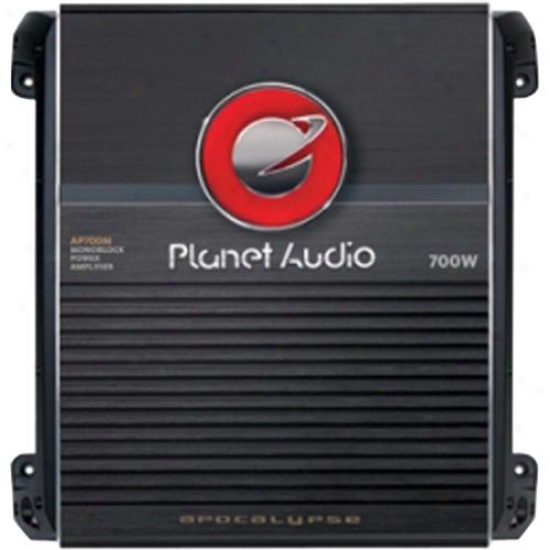 Planet Audio Mosfet Monoblock 700 Watts Max Power Amplifier W/illuminated Logo &