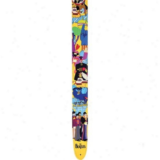 Planet Wabes 25lb06 2.5" Yellow Submarine Guitar Strap