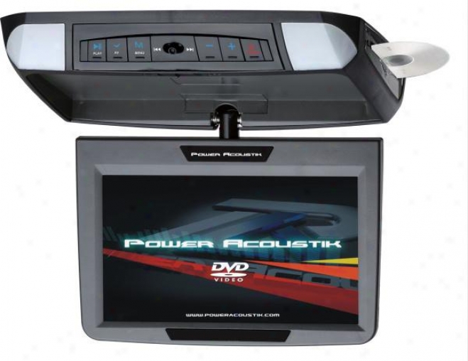 Power Acoustik Pmd-90cm 9-inch Widescreen Overhead Monitor With Dvd Player