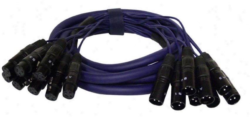 Pyle 10 Ft. 8 Channel Xlr Male To Xlr Female Snake Cable