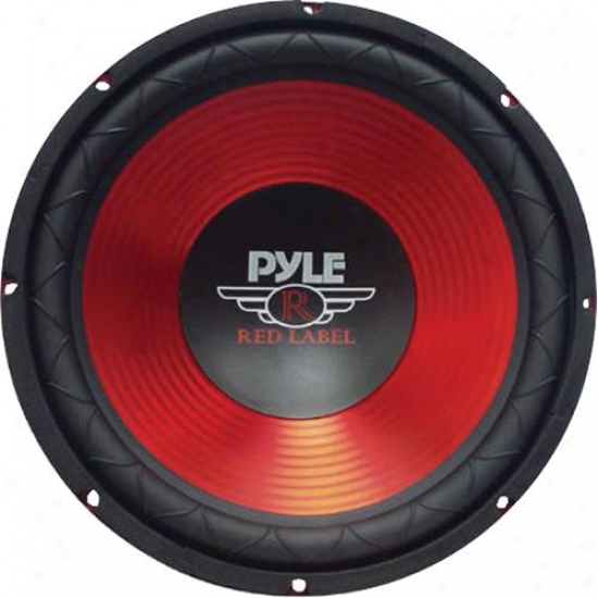 Pyle 10-inch 600-watt Car Subwoofer - Red - Plw10