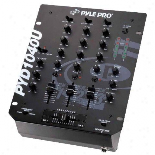 Pyle 10'' 3-channel Professional Mixer With Usb