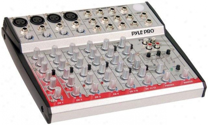 Pyle 12-channel 2-bus Console Mixer