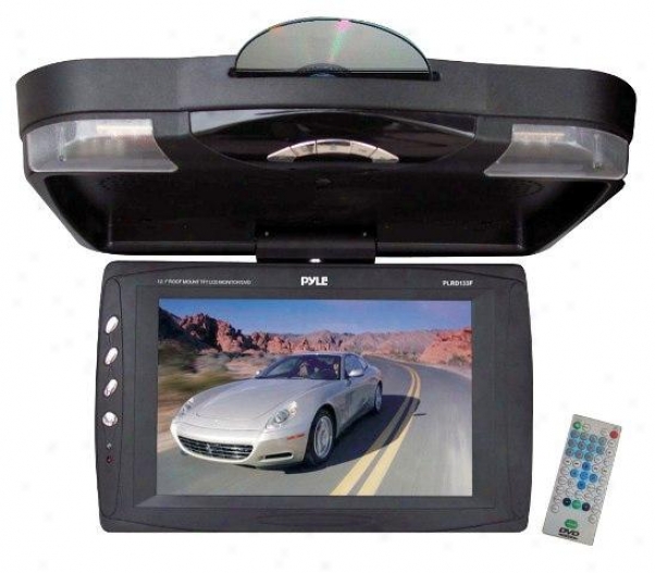 Pyle 12.1'' Roof Mount Tft Lcd Monitor W/ Built-in Dvd Plager