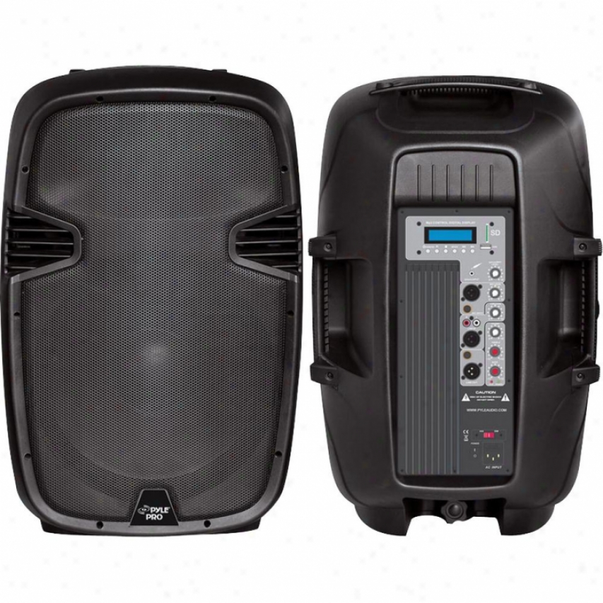 Pyle 15'' 1000 Watt Powered Two-way Pa Speaker W/mp3/usb/sd Playback