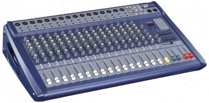 Pyle 16 Channel 1200 Watts Low Noise Stereo Digital Effect Mixer With Dsp Pmx16