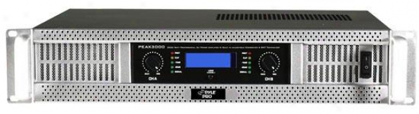 Pyle 19'' Rack 3000 Watt Professional Dj Power Amplifier W/ Digital Smt Technolp